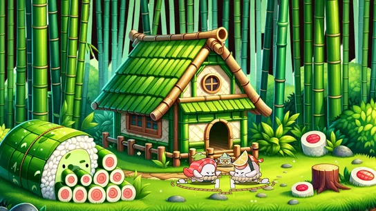 Gameplay screenshot 2 of Super Sushi Samurai (슈퍼 스시 사무라이)