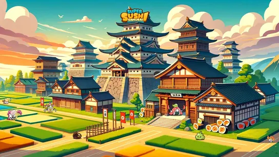 Gameplay screenshot 1 of Super Sushi Samurai (슈퍼 스시 사무라이)