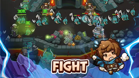 Gameplay screenshot 3 of Crazy Defense Heroes