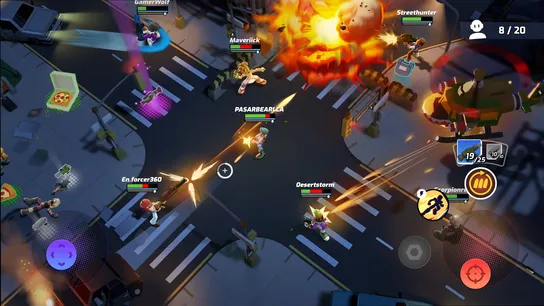 Gameplay screenshot 1 of Mighty Action Heroes (마이티 액션 히어로즈)