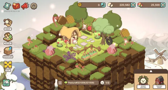 Gameplay screenshot 1 of Sheepfarm: Raising 4 Racing