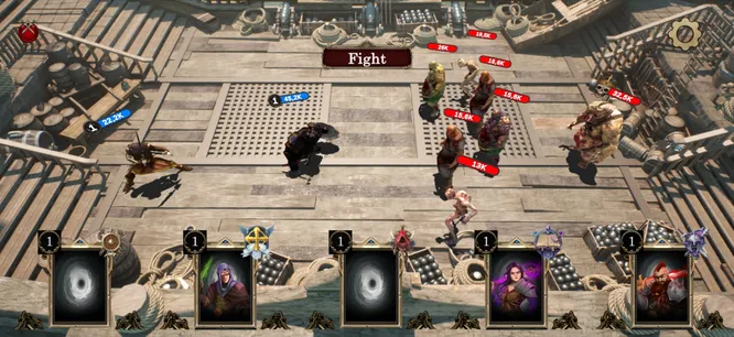 Gameplay screenshot 1 of  Heroes Chained (ヒーローズ・チェインド)