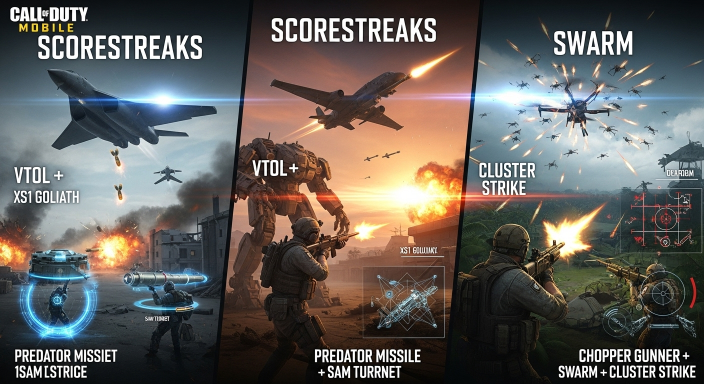 Best Scorestreak Combinations in COD Mobile