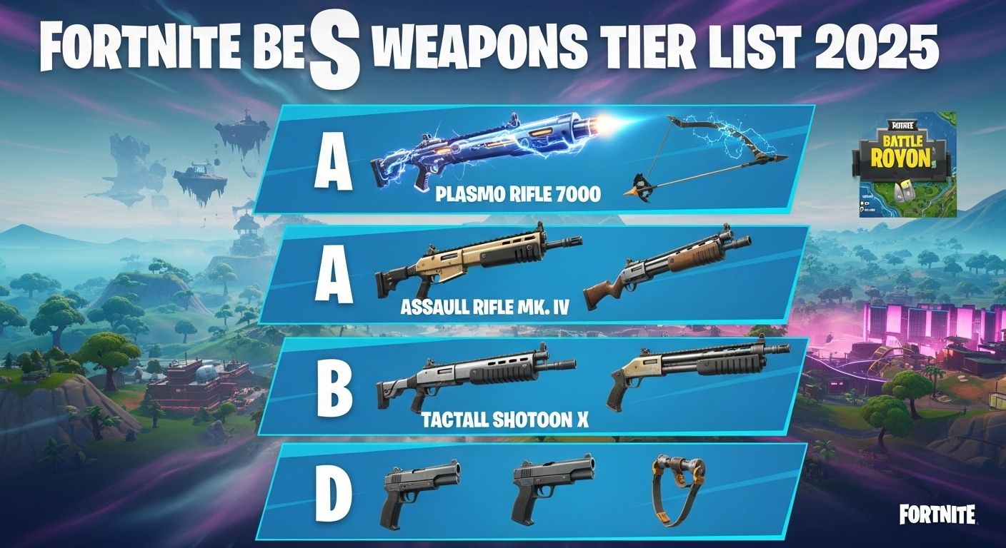 2025 Fortnite Weapons Tier Ranking
