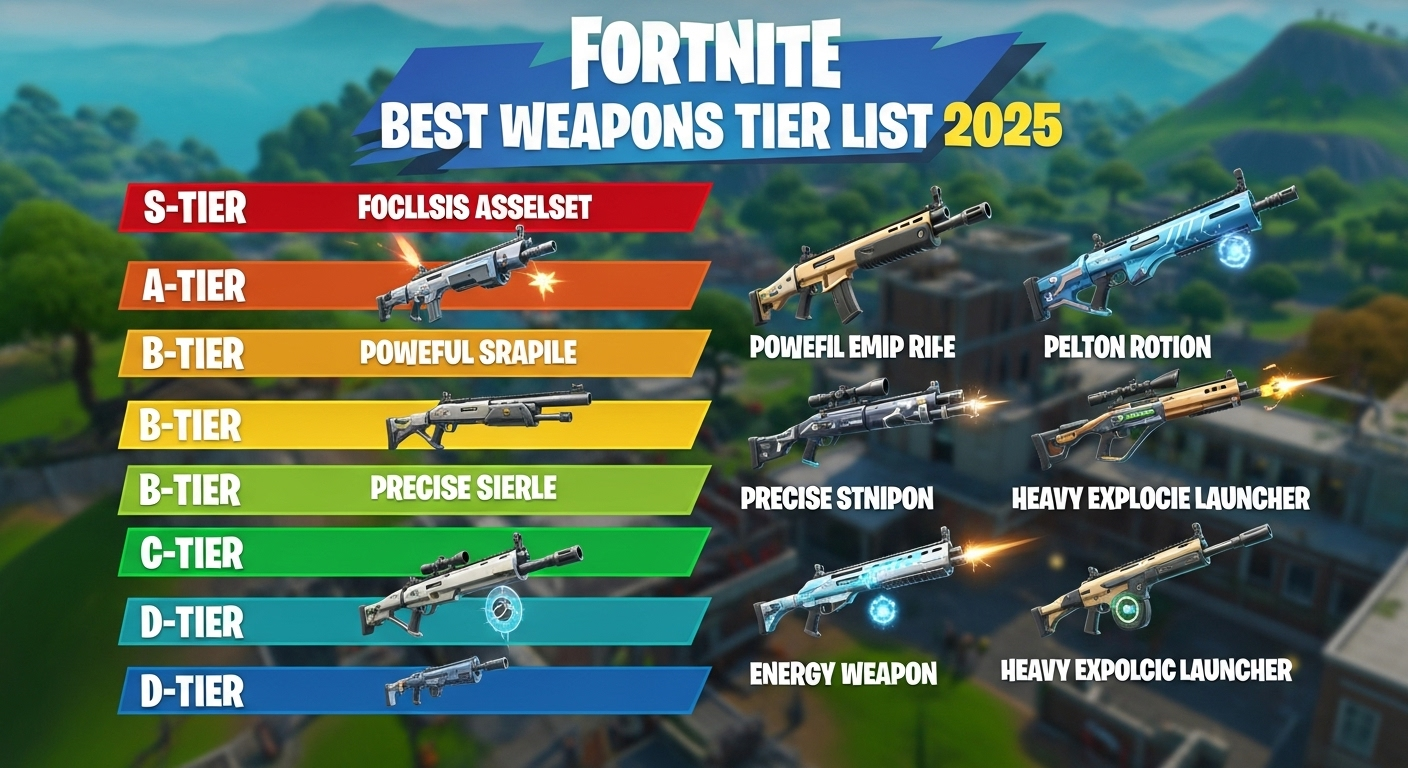 2025 Fortnite: Top Weapons Ranked