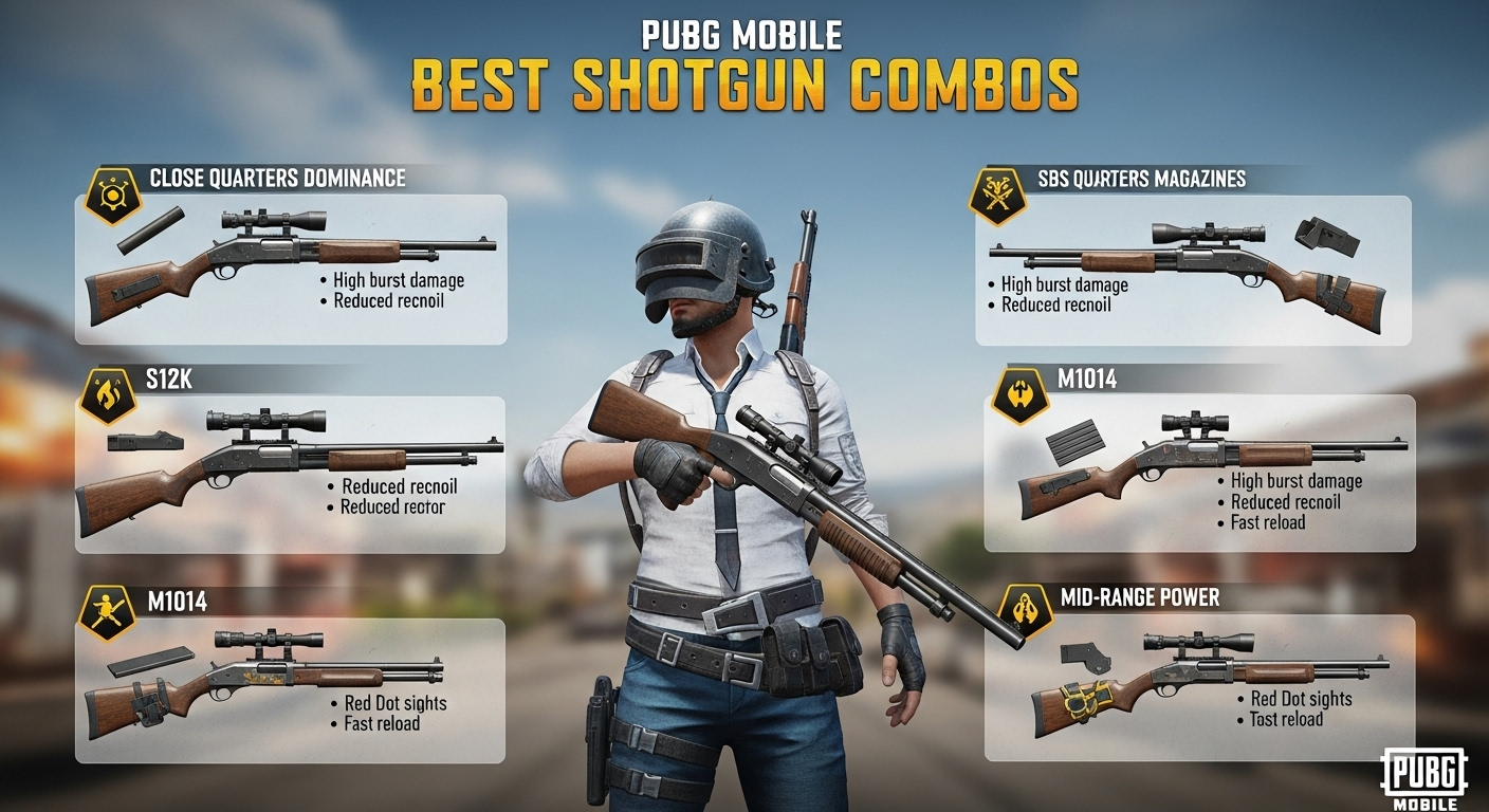 Top Shotgun Loadouts in PUBG Mobile