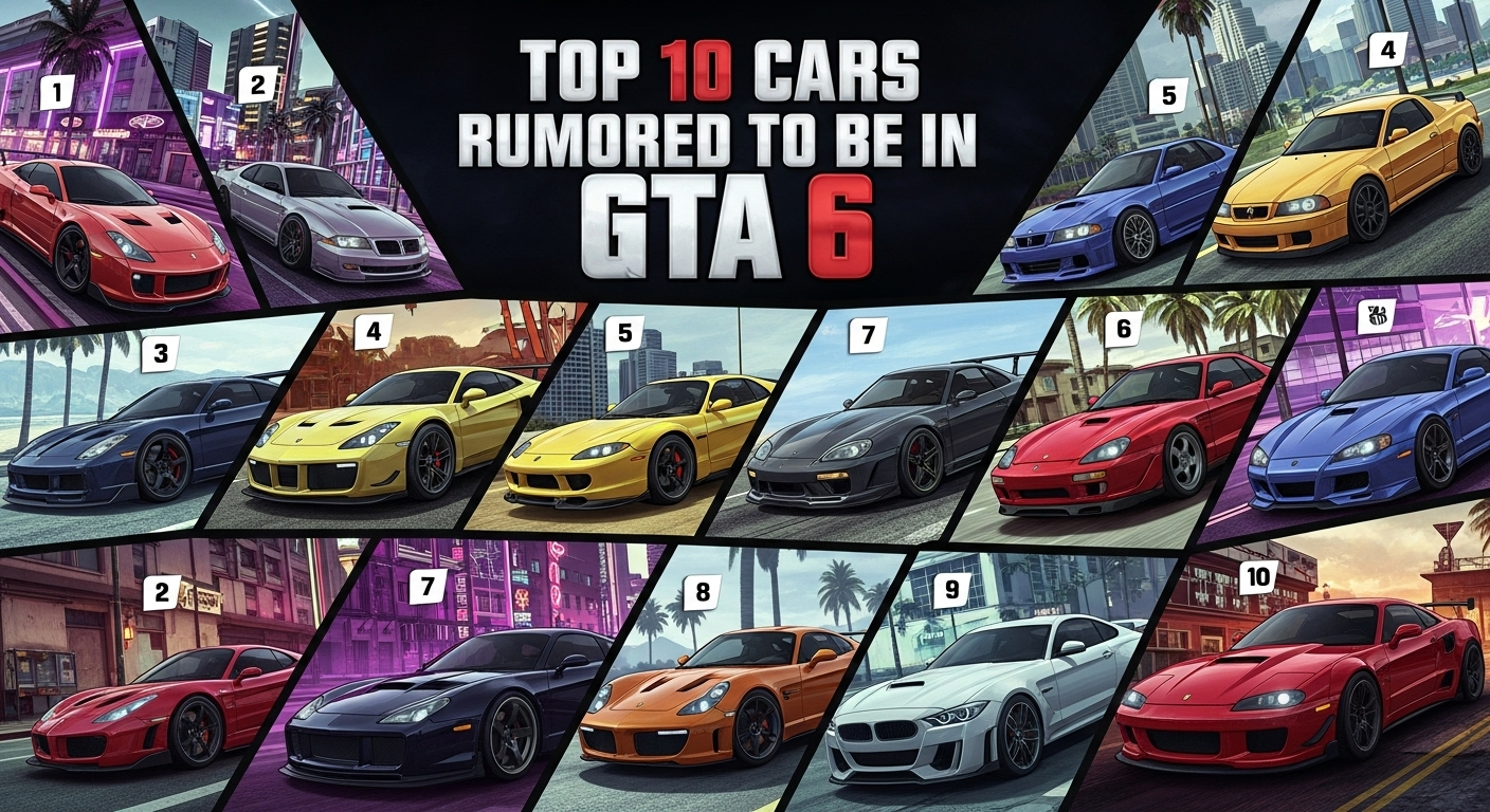 GTA 6: Top 10 Cars Expected to Appear