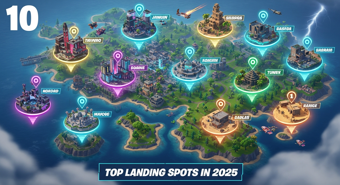 Best Fortnite Landing Locations in 2025