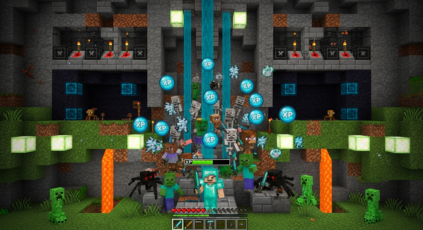 Quick XP Farming Tricks in Minecraft