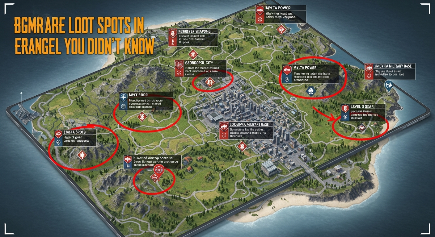 Unknown BGMI Erangel Rare Loot Locations
