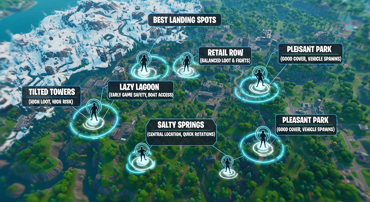 Best Fortnite Solo Landing Spots for Survival