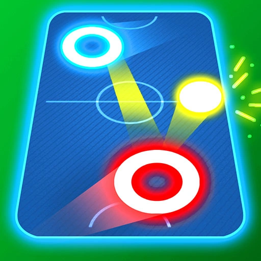 Air Hockey Glow: 2 Players Game 