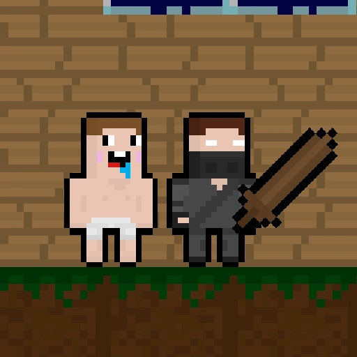 Baby Noob vs Heroman 2 Player Game