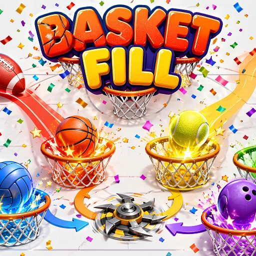Basket Fill Ball Puzzle Game