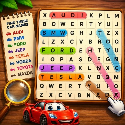 Car Word Hunt Game