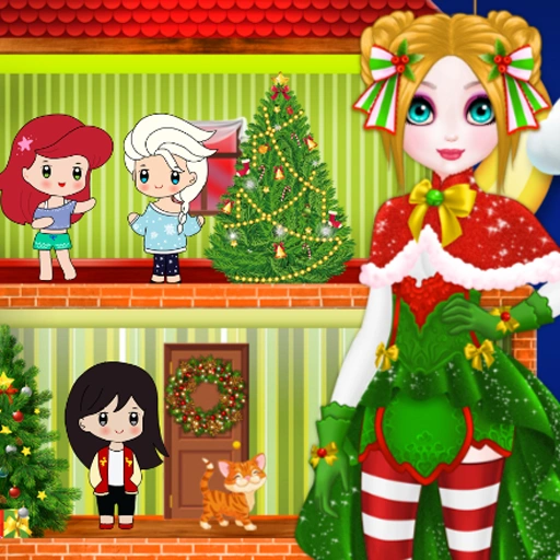 Christmas Puppet Princess House Game 