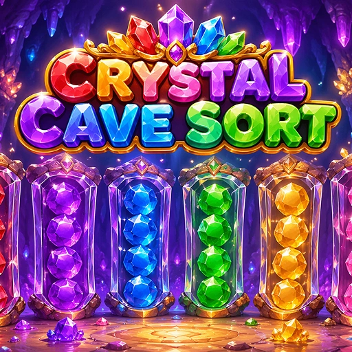 Crystal Cave Sort Game