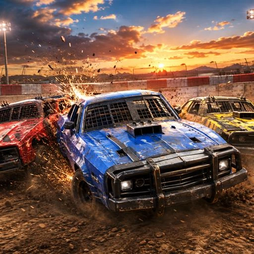 Derby Car War Arena Game