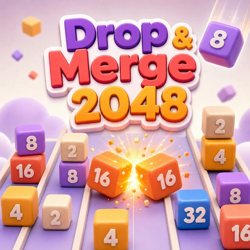 Drop & Merge 2048 Game