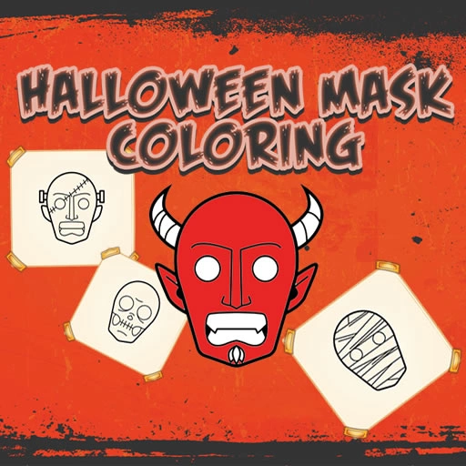 Halloween Mask Coloring Book Game
