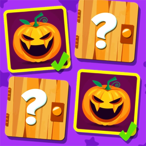 Halloween Monsters Match Game 