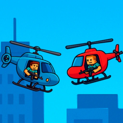 Helicopter Battle Steve 2 Player Game 