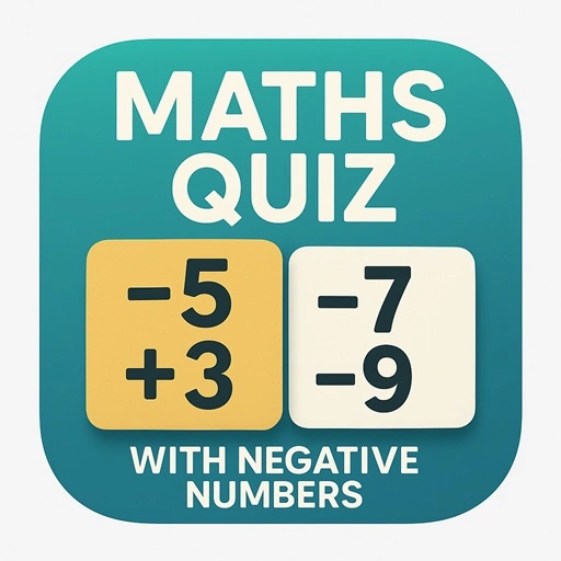 Maths Quiz with Negative Numbers Game