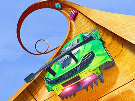 Mega Ramp Car Stunt Racing Mania Game 
