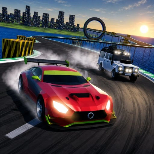 Mega Ramp Stunt Racing 3D Game