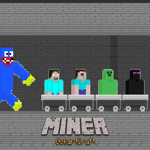 Miner GokartCraft 4 Player Game