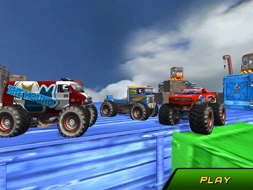 Monster Truck Stunts Sky Driving Game