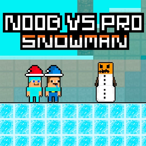 Noob vs Pro Snowman Game