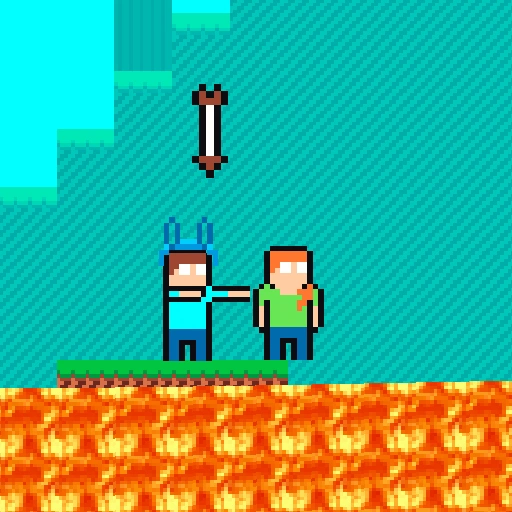 Pixel Battle Upward Game