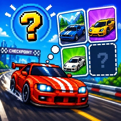 Pixel Car Memory Quest Game