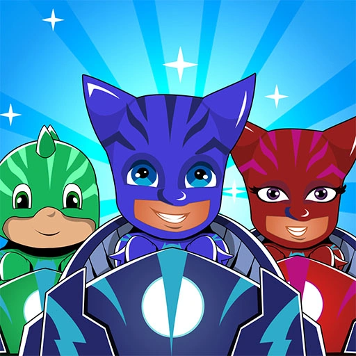 Pj masks kids Car Racing 3d Game