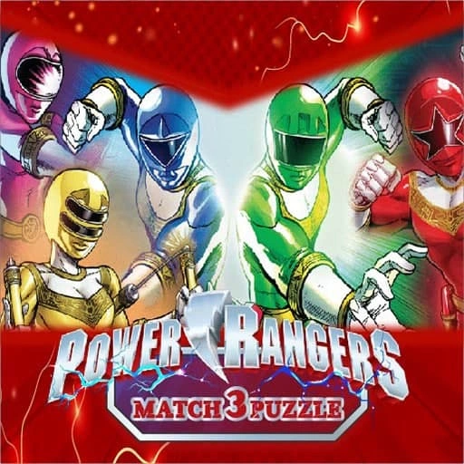 Power Rangers Match 3 Puzzle Game