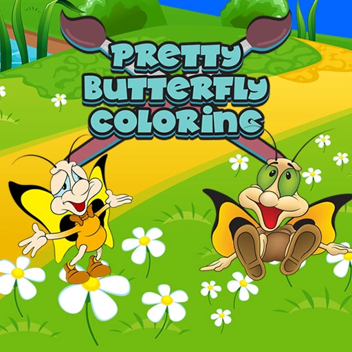 Pretty Butterfly Coloring Game 