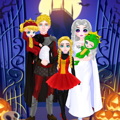 Princess Family Halloween Costume Game