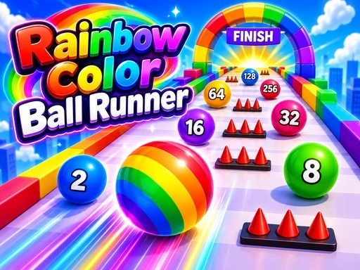 Rainbow Color Ball Runner Game