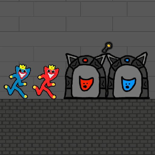 Red and Blue Stickman Huggy 2 Game