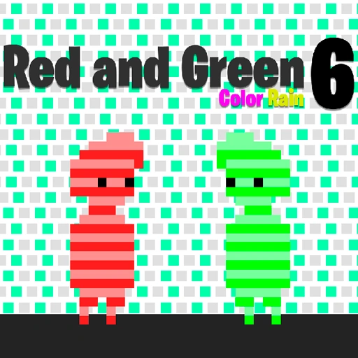 Red and Green 6 Color Rain Game