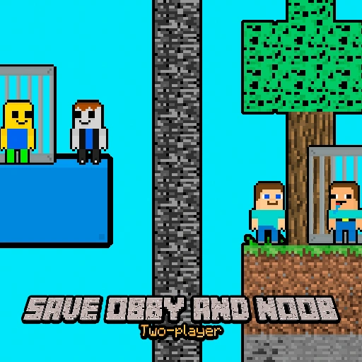 Save Obby and Noob Two players Game