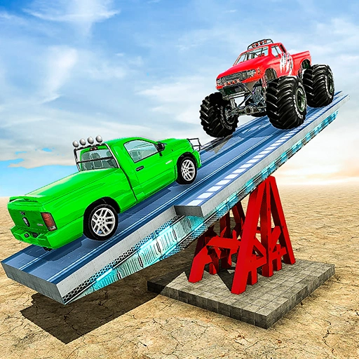 SeeSaw Ramp Car Balance Driving Challenge Game