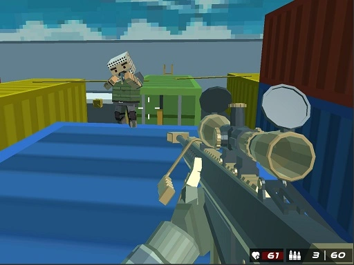 Shooting Blocky Combat Game