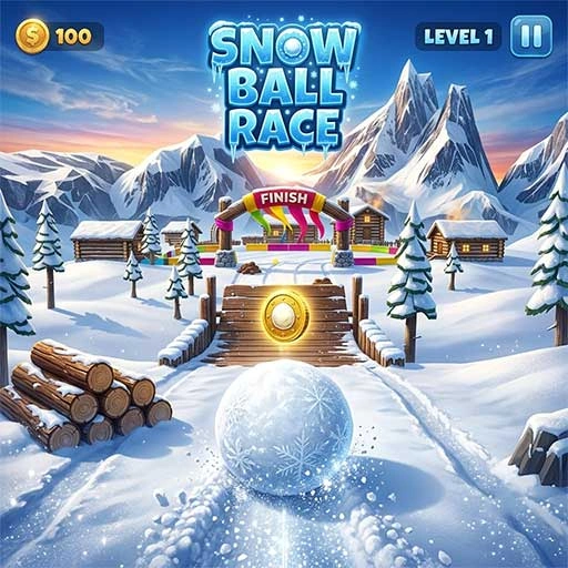 Snow Ball Race Game