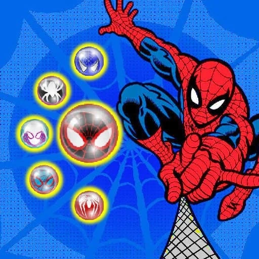 Spiderman Bubble Shoot Puzzle Game