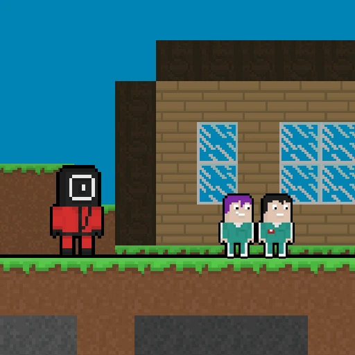 Squid Escape But Blockworld Game