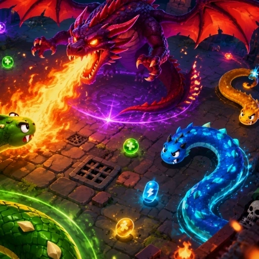 Tailoff.io: Snake Dragon Arena Game 