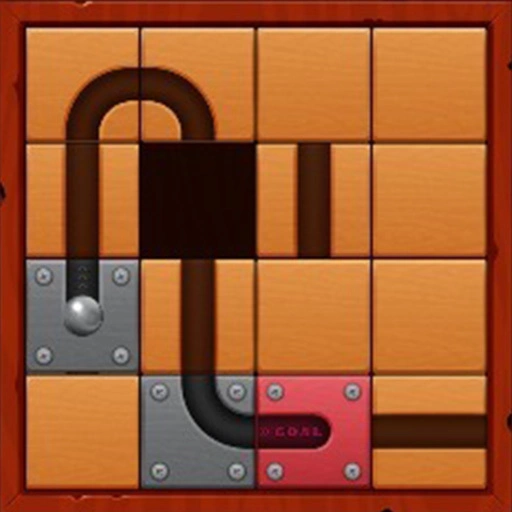 Unroll Ball Slide Puzzle Game