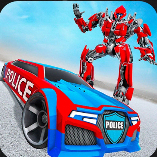 US Police Car Real Robot Transform Game 